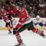 Korchinski scores in OT and Dickinson gets hat trick as Blackhawks beat Maple Leafs 4-3