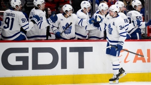 Matthews scores twice to reach 57 this season, Leafs rout Capitals 7-3 despite Ovechkin's 2 goals