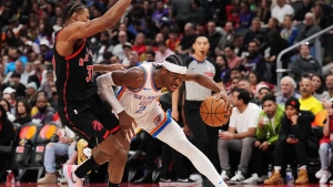 Gilgeous-Alexander powers Thunder past injury-plagued Raptors 123-103