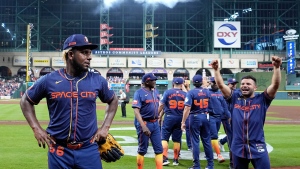 Houston's Blanco throws first no-hitter in majors this season in a 10-0 win over Jays