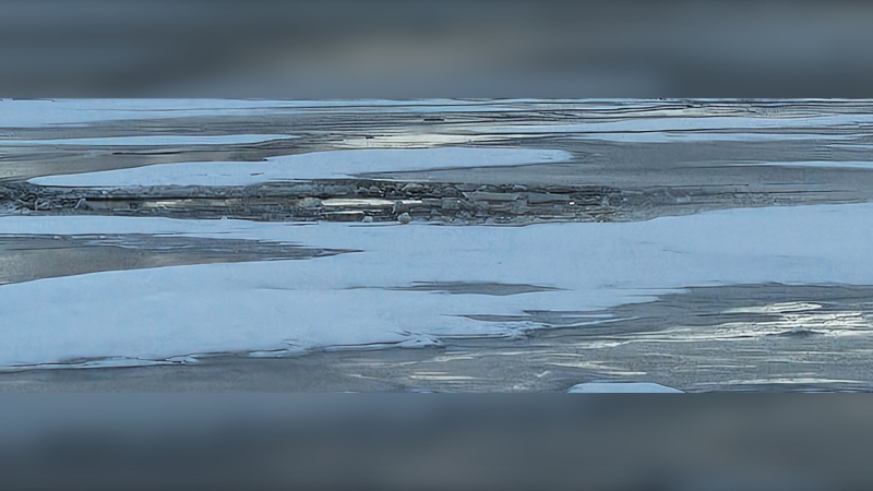 Two people rescued after car falls through ice on Lake Winnipeg