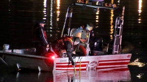 Vehicle plunges into Fraser River, driver's whereabouts unknown