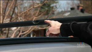 Another Montreal driver says chunk of concrete fell on his car while driving