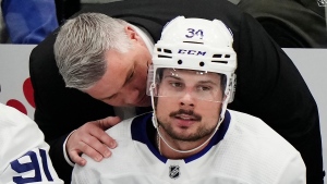 Auston Matthews skates ahead of Game 7, status unclear with season on the line