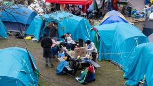 'A tiny city:' Pro-Palestinian campus protesters organize for another week