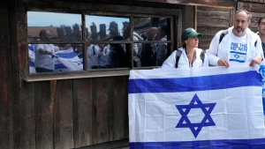Holocaust survivors march in Auschwitz in shadow of Oct 7 attacks
