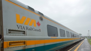 Woman in her 30s in critical condition after her truck collided with a Via Rail train near Montreal