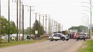 Motor vehicle collision shuts down Miller Ave and 71st St. E. in Saskatoon