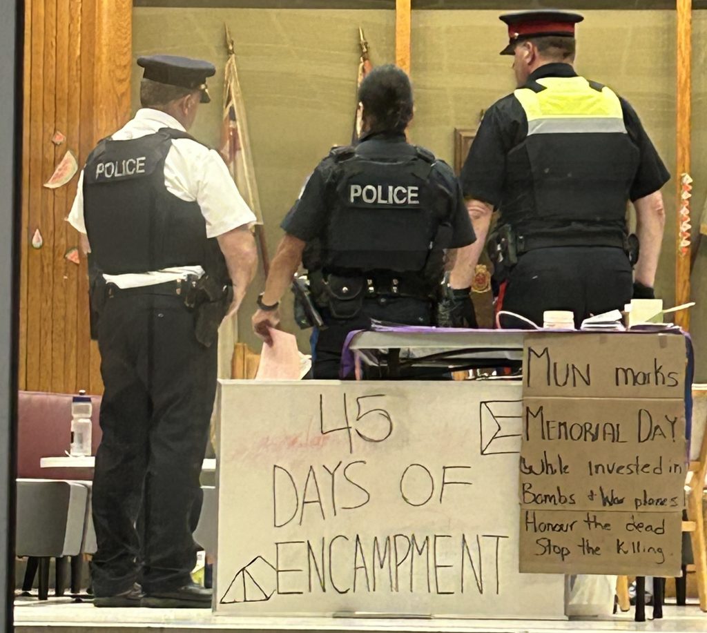 Memorial calls in police to dismantle Palestine solidarity encampment 