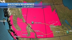 Heat warnings expanded as 14 Alberta locations set new records Monday