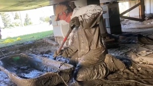 Volunteers help clean up after flash floods hit small B.C. community