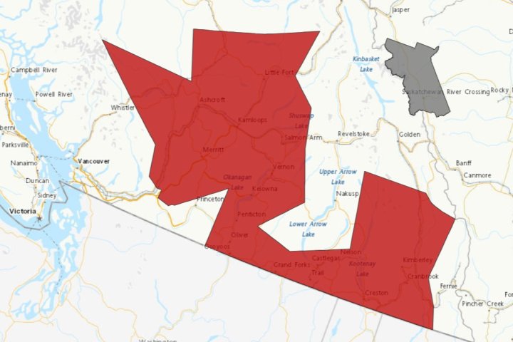B.C. weather: Heat warnings continue for Southern Interior