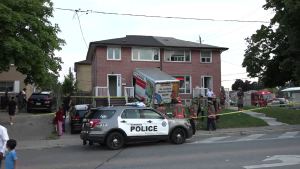 U-Haul truck crashes into Rexdale home, 2 people injured: police