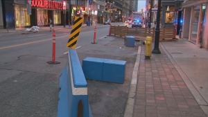 CafeTO barrier damaged after single-vehicle crash downtown: Toronto police