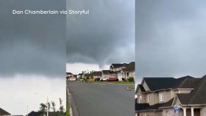 Possible tornado spotted in Fort Erie, Ont. on Monday