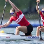 Mississauga sprint canoeist Katie Vincent wins bronze medal alongisde Sloan MacKenzie