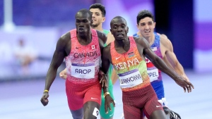 Canada's Marco Arop wins silver in men's 800 metres at Paris Olympics