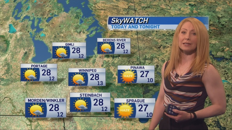 Colleen Bready's Forecast: summer temperatures return to Manitoba