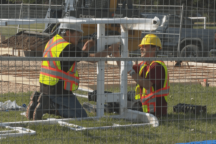 Construction underway for southeast Calgary school playground