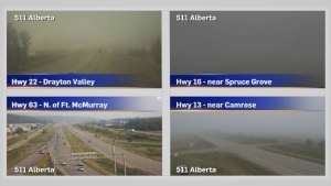 Smoke prompts air quality advisories in Alberta