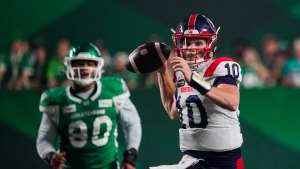 Alouettes survive late push from Roughriders, win battle of CFL's top teams 27-24