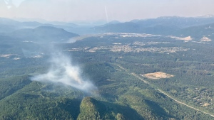 Crews battling out-of-control wildfire near Kitimat, B.C.