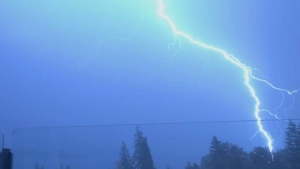 B.C. home struck by lightning, sparking electrical fire