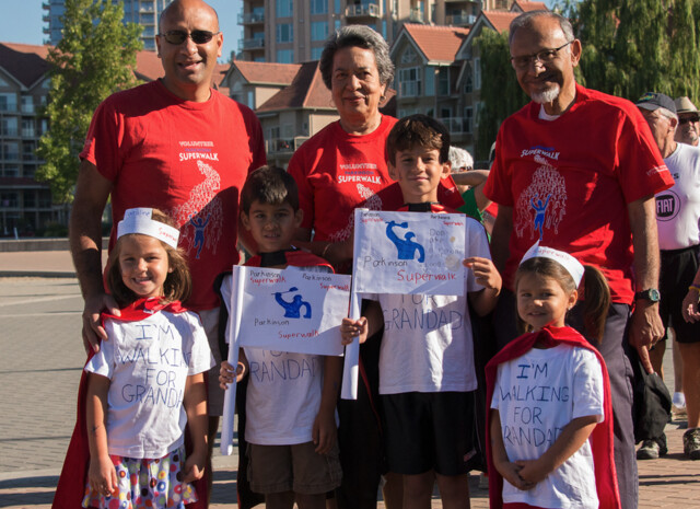 Participants hope to raise $60,000 during Parkinson SuperWalk in Kelowna on Saturday