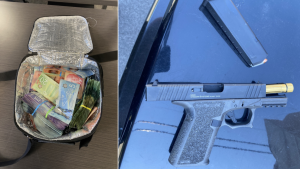 Man carrying handgun and nearly $30K in cash arrested in Victoria, police say