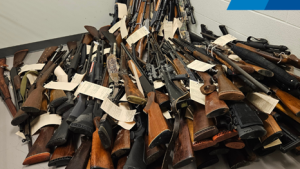 Traffic stop in Waterloo leads to seizure of more than 200 firearms: police