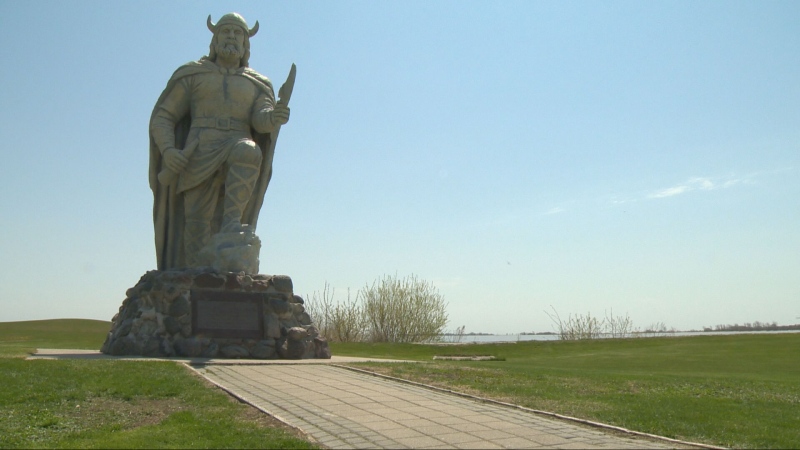 To remove or not to remove: Debate over taking horns off Gimli's Viking statue