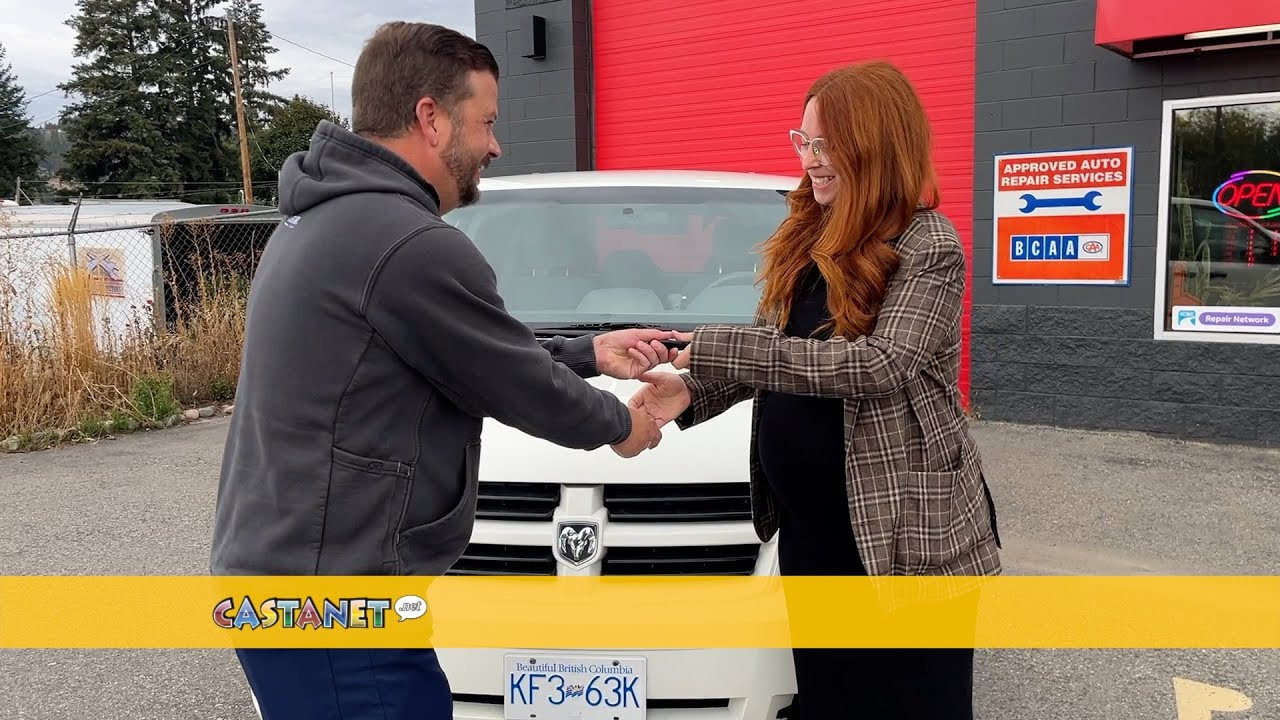 Autobody shop partners with charity to help a single mother in Kelowna