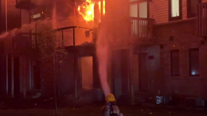 ‘Suspicious’ fire destroys Oshawa townhouse