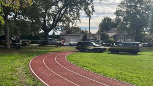 Man arrested after stealing Vancouver police cruiser, driving it into neighbourhood park