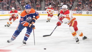 Sam Honzek earns spot on opening-night Flames roster