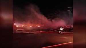 North Battleford loses power Monday night after motel fire spreads to main power line