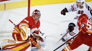 Goaltender Wolf having a howl of a time for Flames
