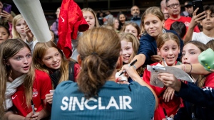 Christine Sinclair plays final hometown game at B.C. Place