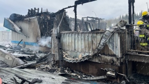 Prince George RCMP seek witnesses after B.C. Highway 97 weigh scales blaze
