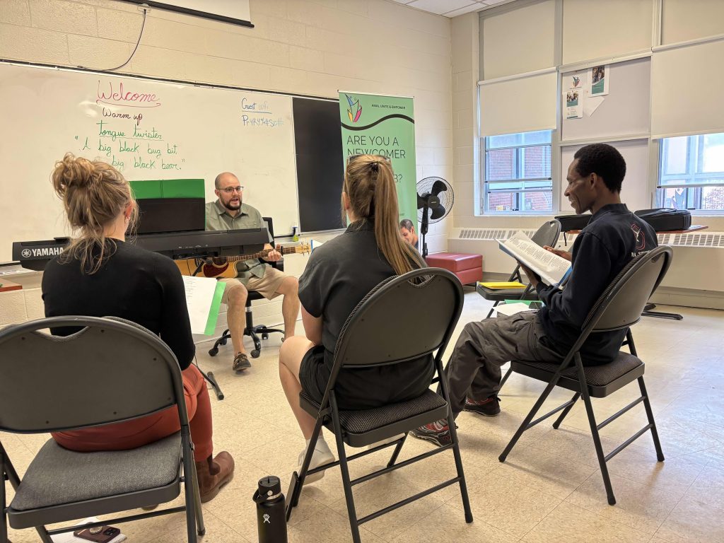 Musicians use creative approaches to help newcomers feel at home 