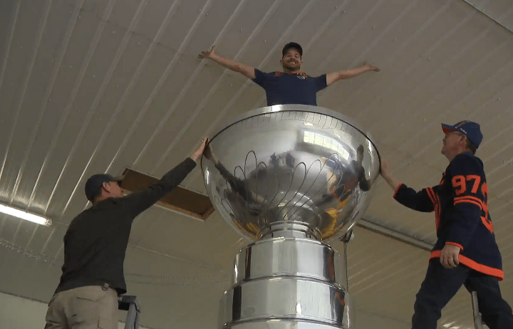 Replica Stanley Cup built for Calgary Flames offered to Edmonton Oilers