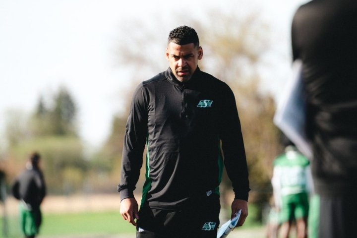 CFL great Andrew Harris returns to football as Roughriders running backs coach