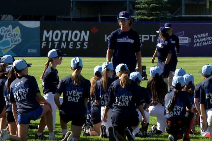 Blue Jays Baseball Academy hosts all-girls clinic in Saskatchewan