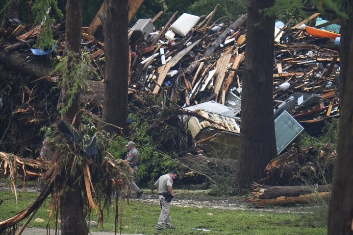 Search through Texas flood debris continues with more than 160 missing