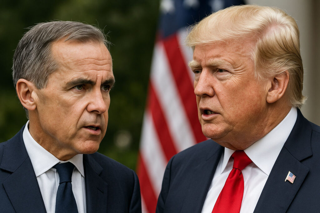 Trump Carney Clash