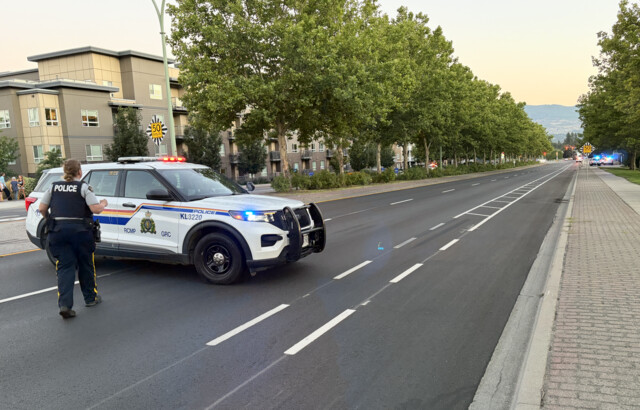 Heavy police presence on Kelowna's Glenmore Road