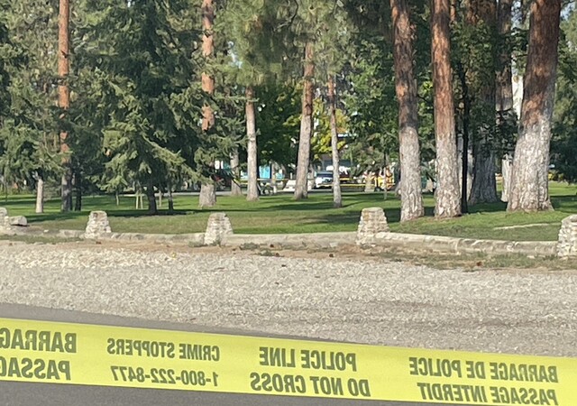Kelowna's Rutland Lions Park blocked off, one person take to hospital in serious condition