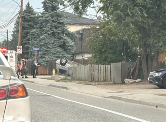 Emergency crews respond to crash at Leathead and Hein