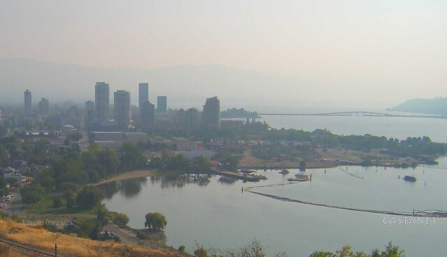 Smoke blows into Okanagan