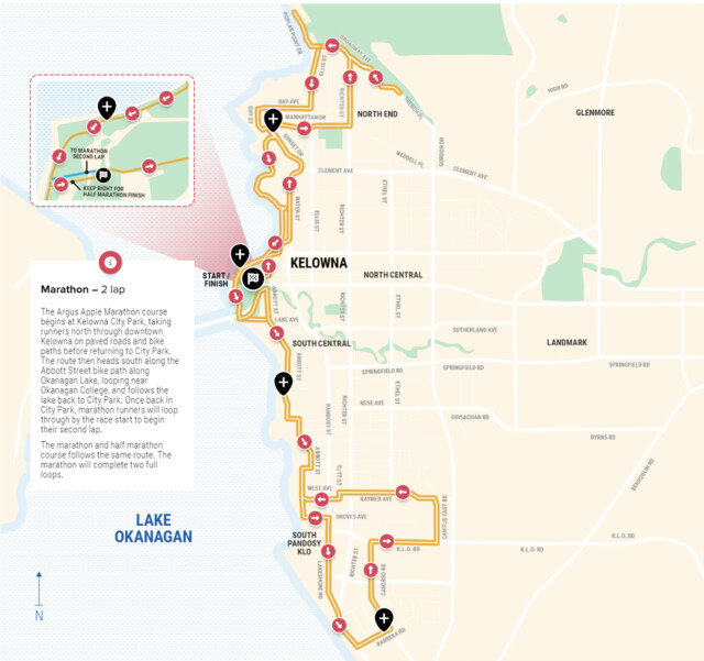 Sunday's Kelowna Marathon to impacts roads, transit, parking